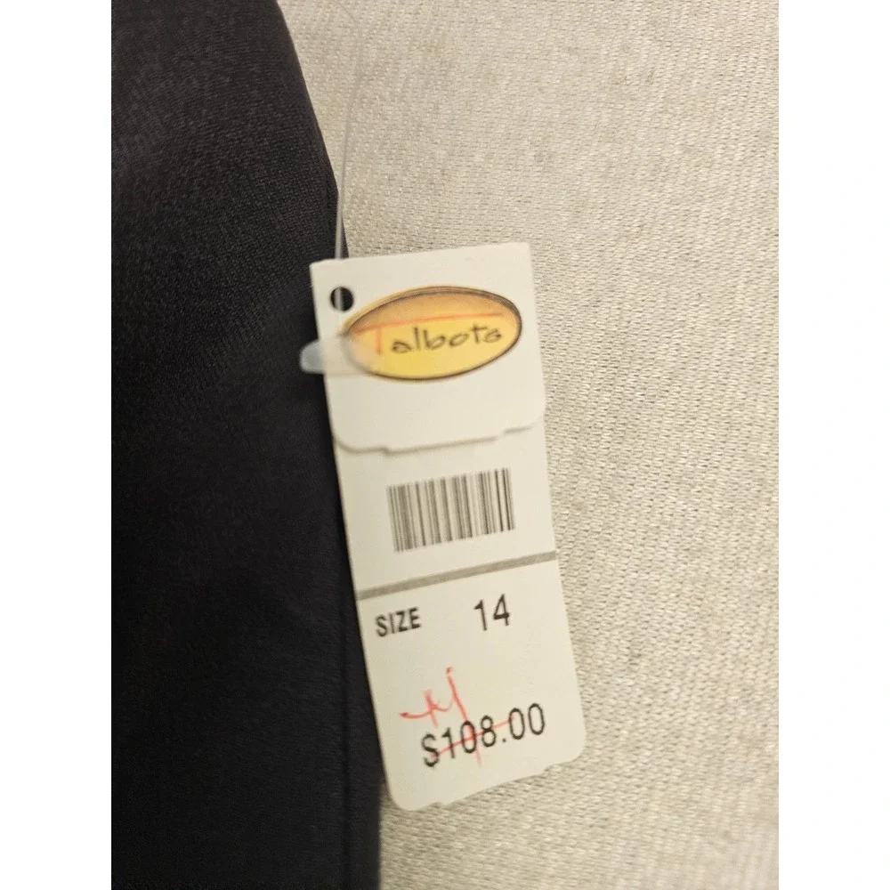 Talbots Womens Size 14 Italian Wool Blend A-Line Skirt Dark Gray Made in Japan